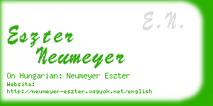 eszter neumeyer business card